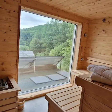 Idyllischen Ferienwohnung Mit Weitblick Und Sauna Schnaittach Exterior foto