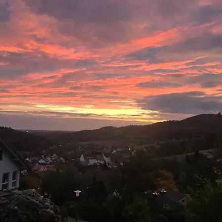 Idyllischen Ferienwohnung Mit Weitblick Und Sauna Schnaittach Exterior foto
